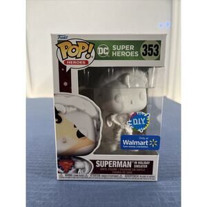 Funko Pop DC Super Heroes #353 "Superman in Holiday Sweater" D.I.Y. - New